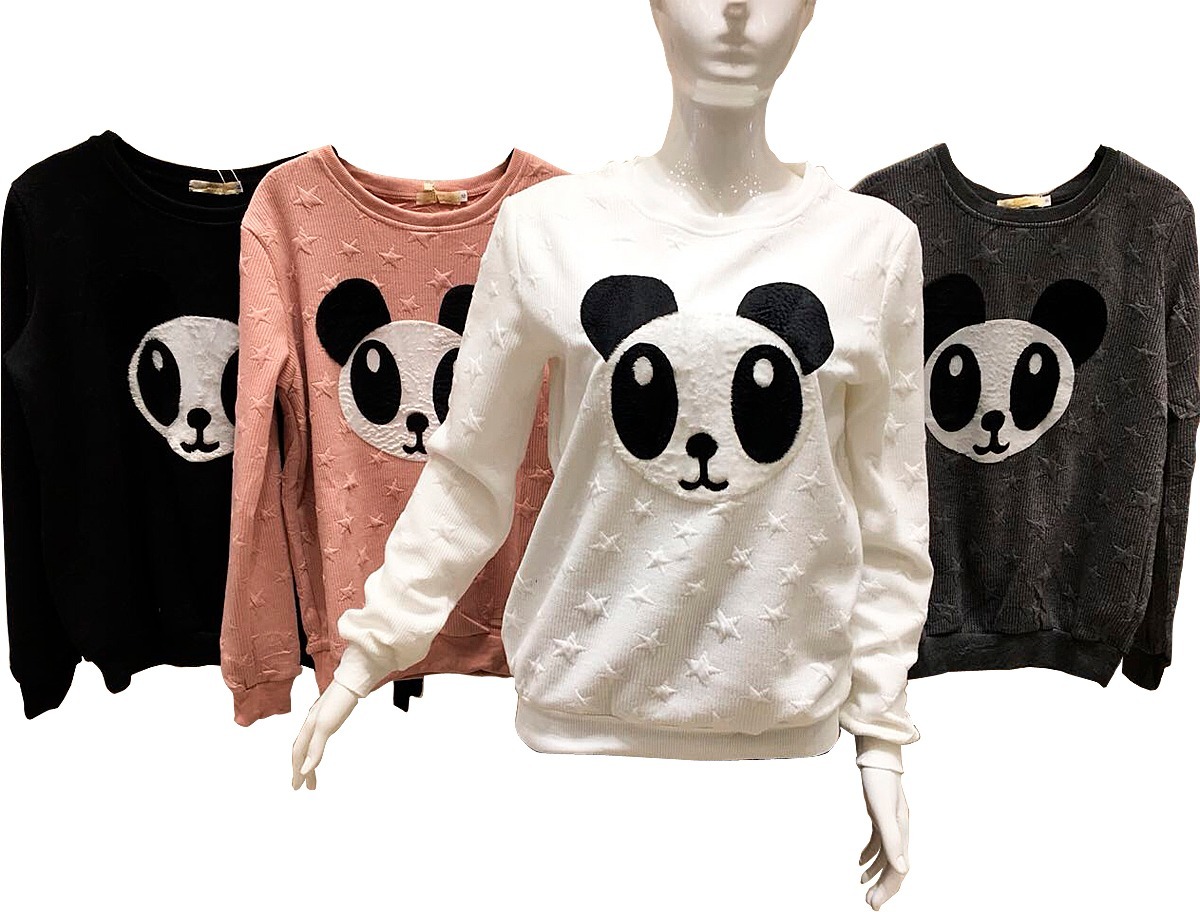 moletom feminino panda