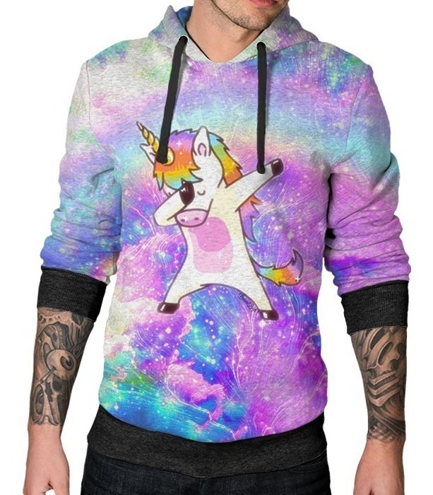 blusa de frio unicornio