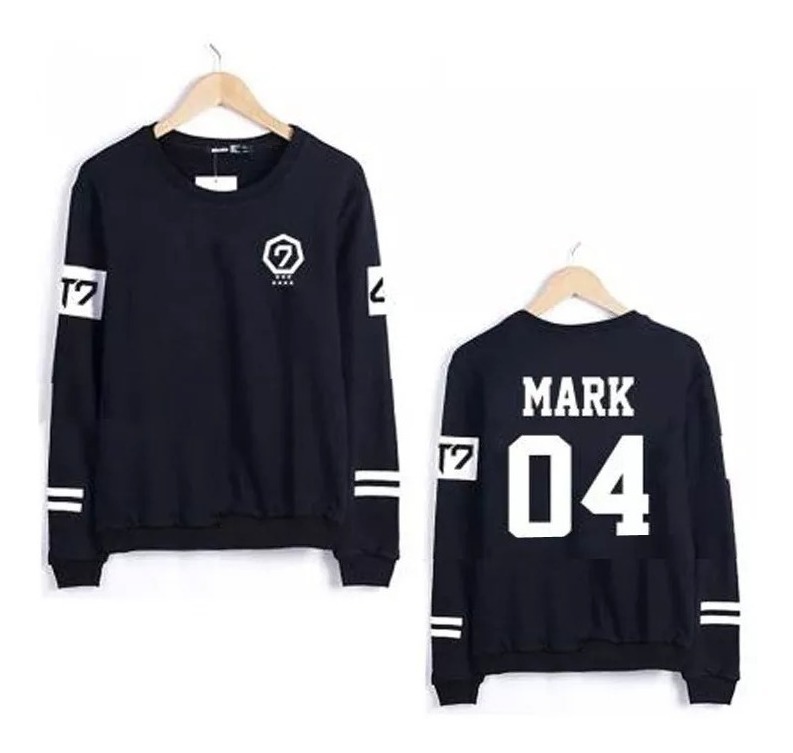 Blusa Moletom Got7 Mark 04 Grupo Kpop Banda Gola Redonda - R$ 64,90 em Mercado Livre