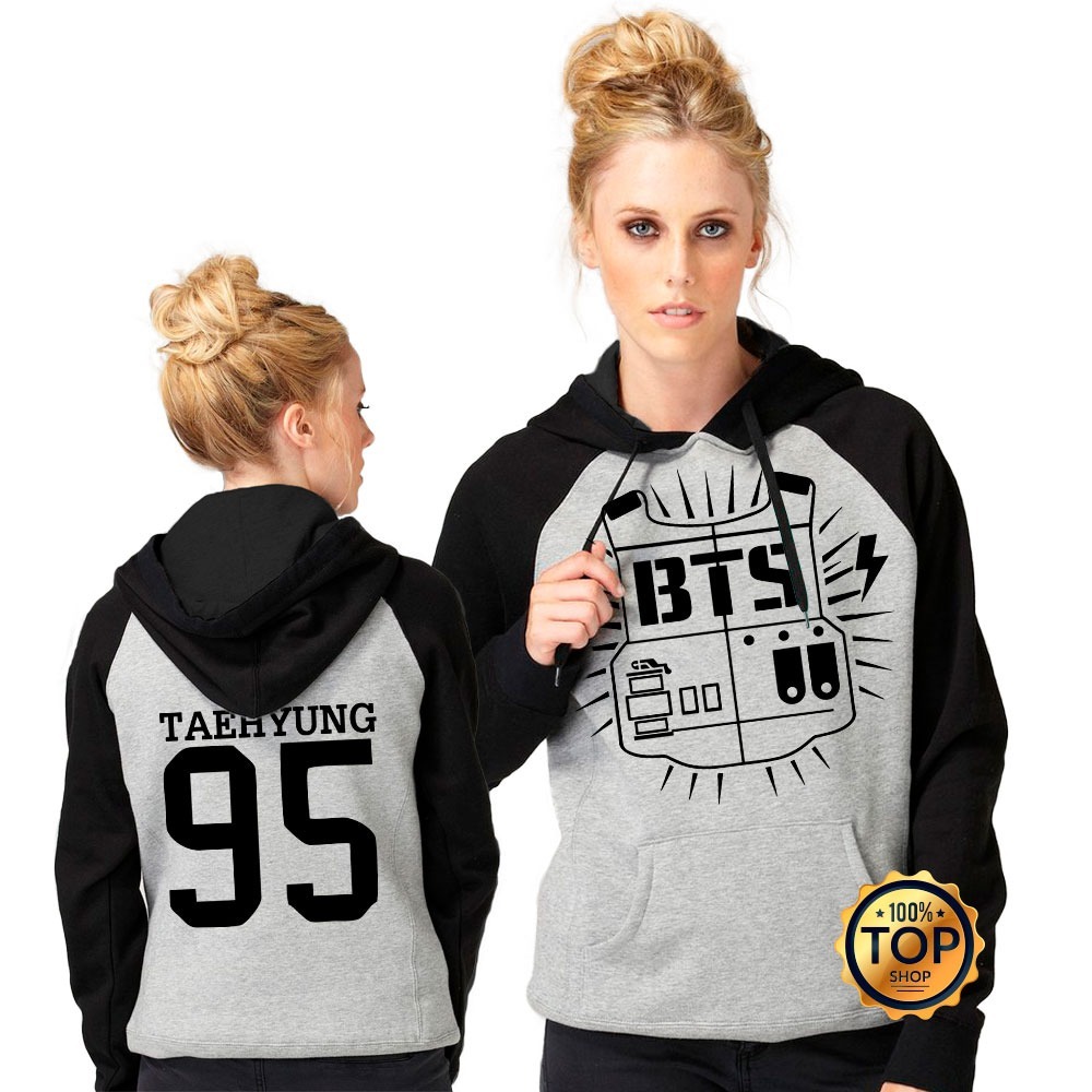 Blusa Moletom Kpop Bangtan Boys Bts Taehyung 95 Raglan - R$ 60,00 em Mercado Livre