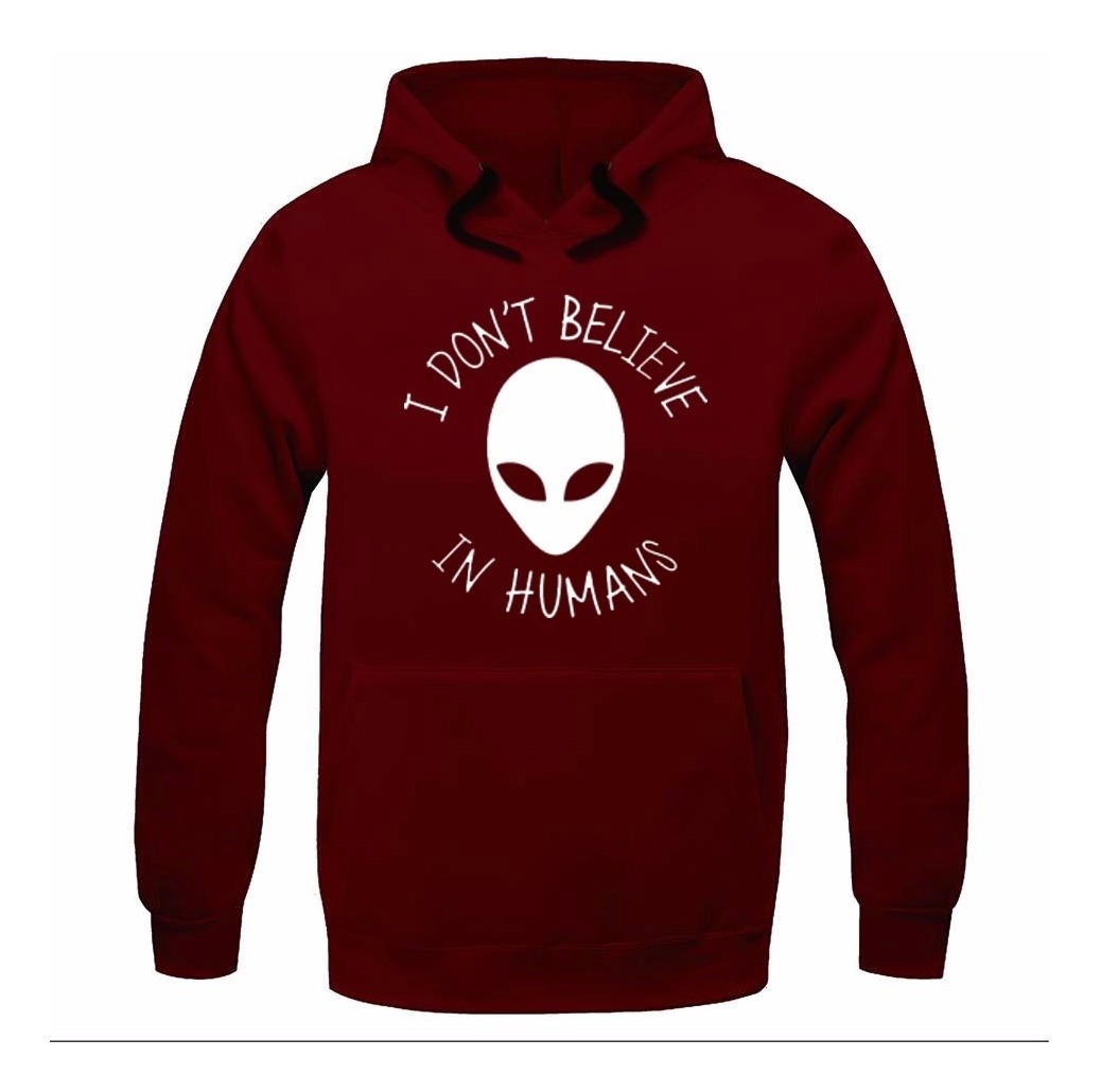 Blusa Moletom Vinho Et Alien Ótima Qualidade Promoção - R$ 114,29 em Mercado Livre