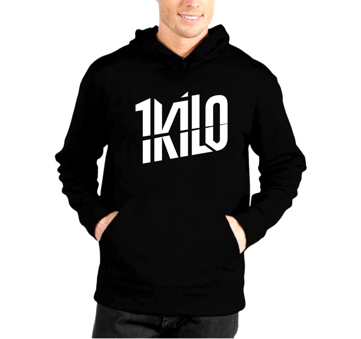 Blusa Moleton Canguru 1kilo 1 Kilo Moletom + Adesivo - R$ 59,90 em Mercado Livre