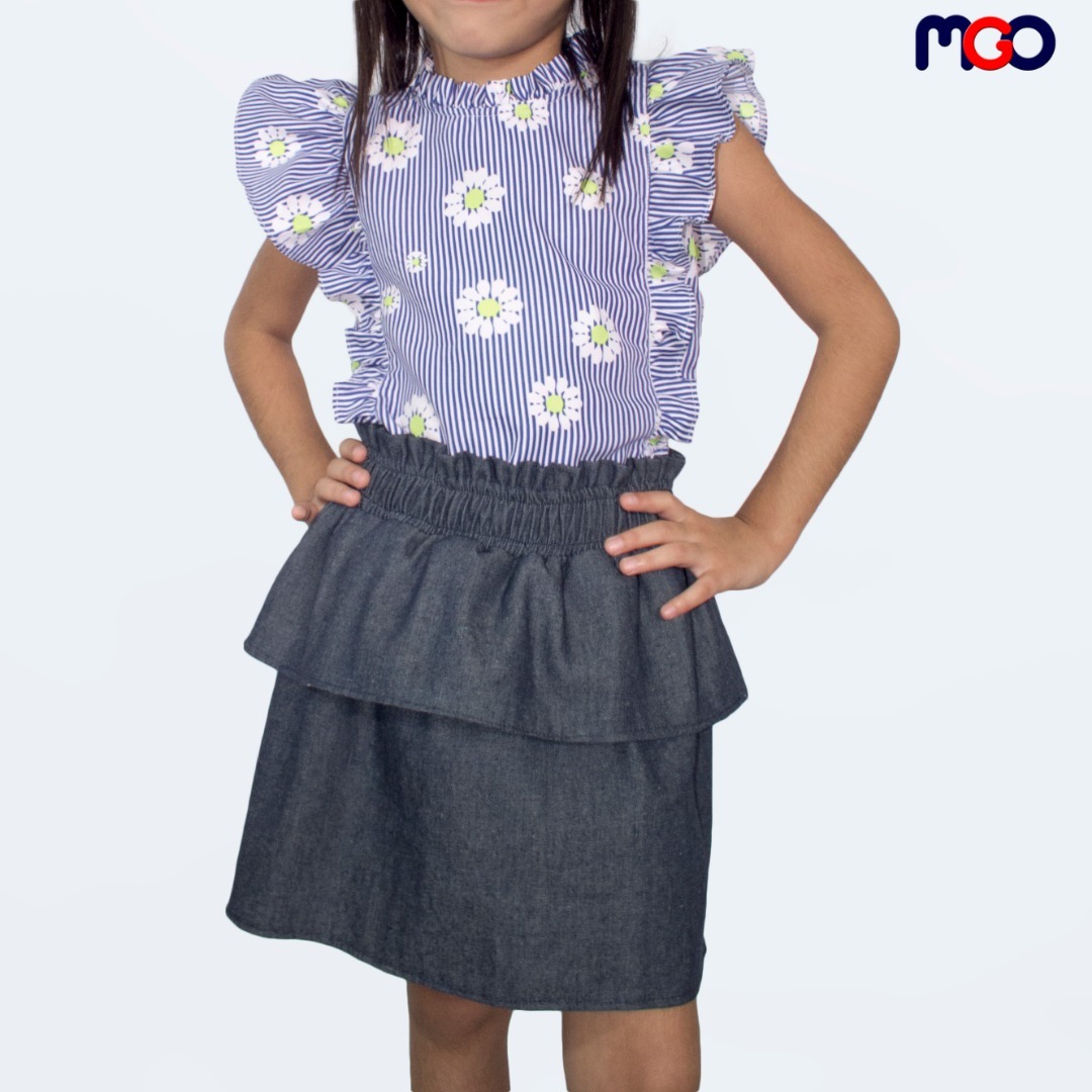 Blusa para niñas estampadas de Mgo original