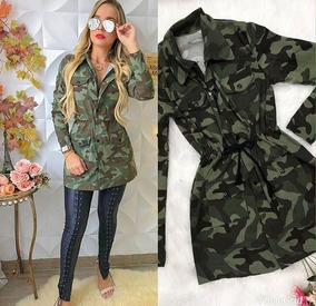 roupa feminina com estampa do exercito