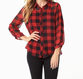 blusas a cuadros para dama