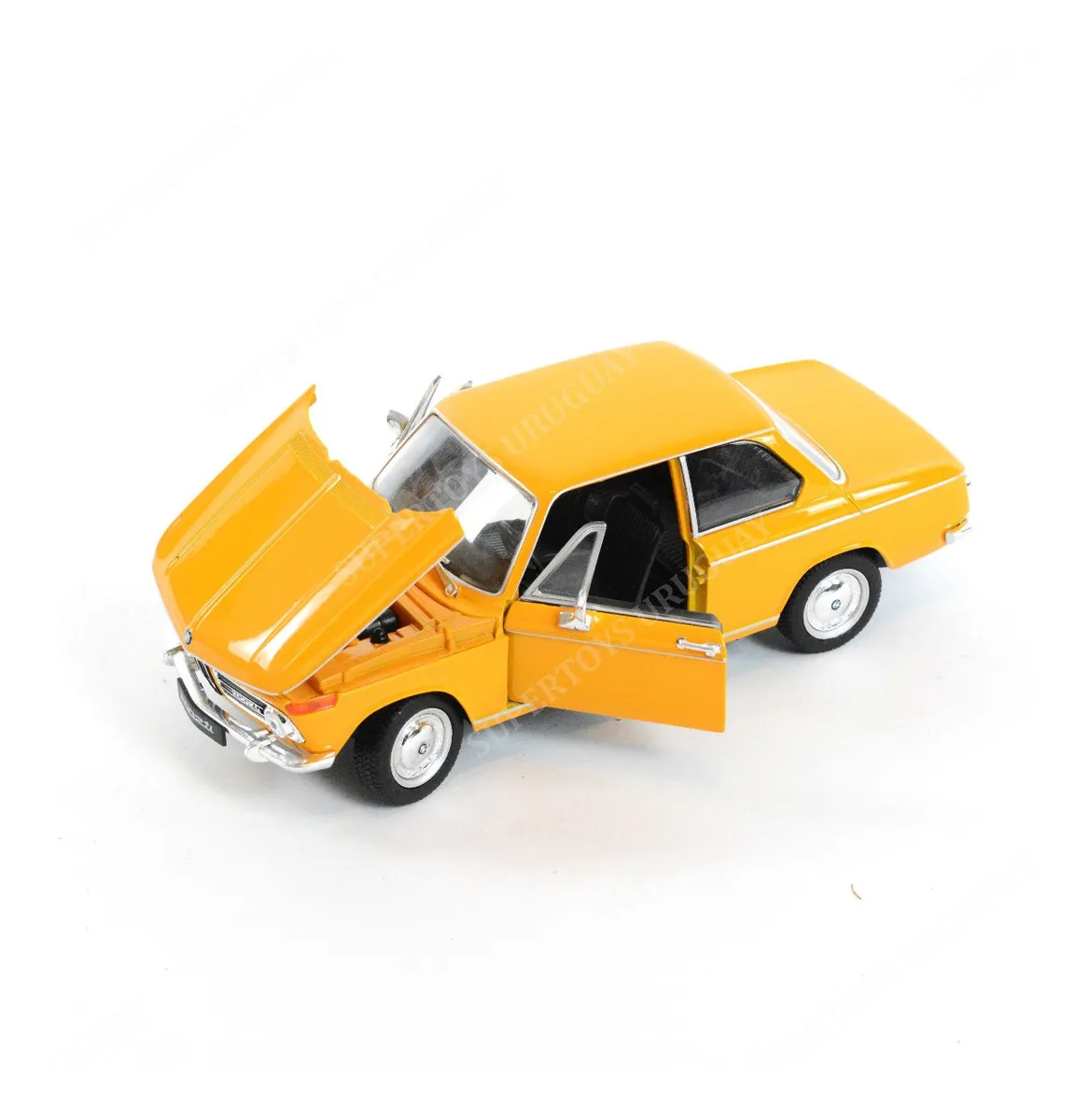 Welly auto modelo aprox Mini cooper cabrio amarillo 1:34-1:38 nuevo