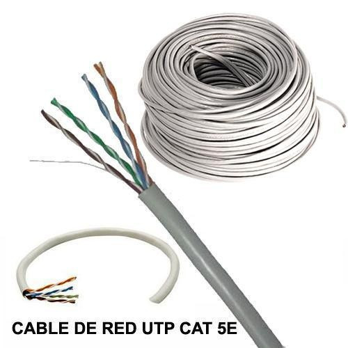 Bobina Cable Utp Cat 5e 100 Mts Cctv Red Seguridad Lan Rj45 Bs Bobina Cable Utp Cat 5e 100 Mts Cctv Red Seguridad Lan Rj45 Bs