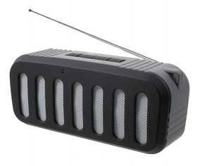 Grey Unirex Portable Speaker with Radio USB /& SD//MMC DX-4319 Bluetooth MP3