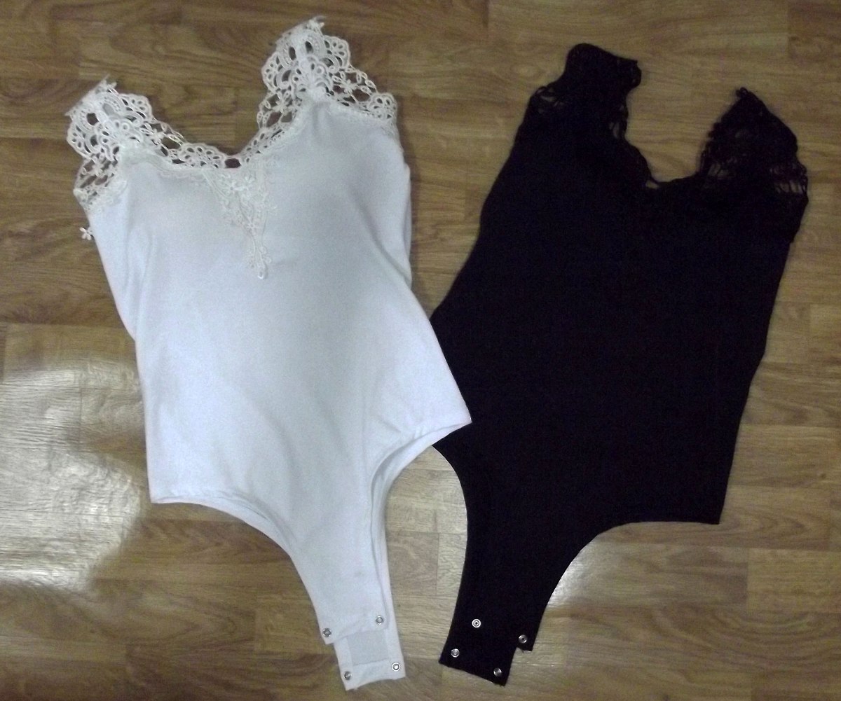 Body feminino renda