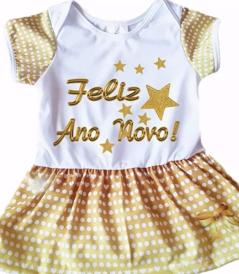 roupa de ano novo para bebe