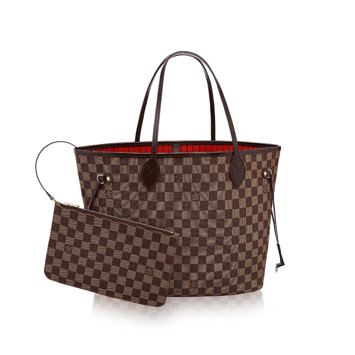 Bolsa Louis Vuitton Neverfull Damier Ebene Tamanho G - R$ 359,90 em Mercado Livre