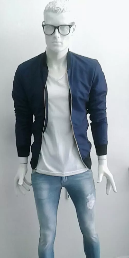 bomber jacket azul marino