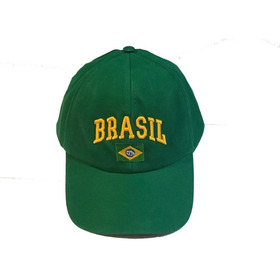 Boné Da Bandeira Do Brasil Verde