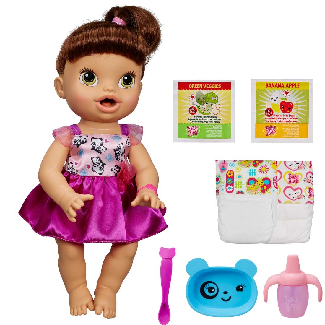 Boneca Baby Alive  Morena Hora De Comer Hasbro R 299 