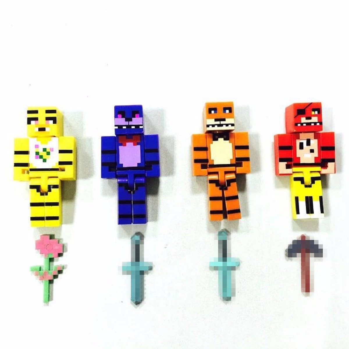 bonecos cinco noites c freddy desenho animado coleção pvc r 60