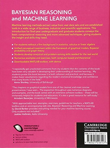 Bayesian Reasoning and Machine Learning