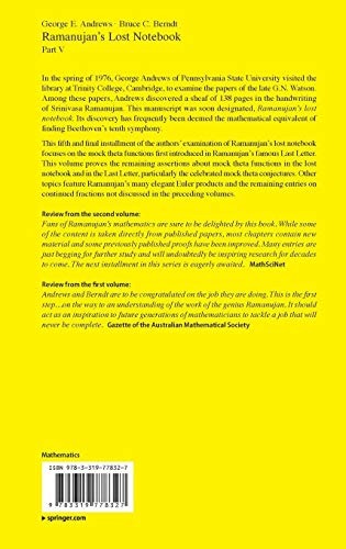 Ramanujans lost notebook