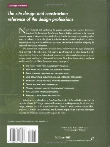 Book Time Saver Standards For Landscape Architecture Book Time Saver Standards For Landscape Architecture