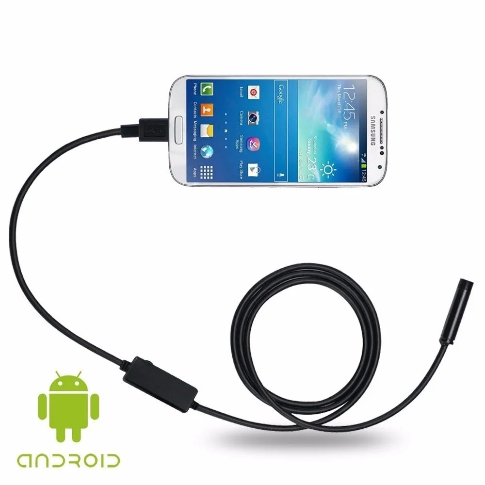 DDENDOCAM USB endoscopio boroscopio c/ámara de inspecci/ón 3 en 1 USB//Micro USB//Tipo-C c/ámara endoscopio OTG tel/éfono boroscopio con 8 LED para Samsung Huawei Xiaomi Android Phone PC 10M