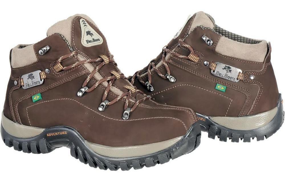 Bota Adventure Masculina Couro Durável Resistente Conforto - R$ 184,90 em Mercado Livre