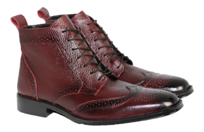 zapatos de vestir para hombre color vino