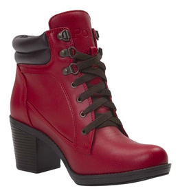 skechers steel toe mujer rojas