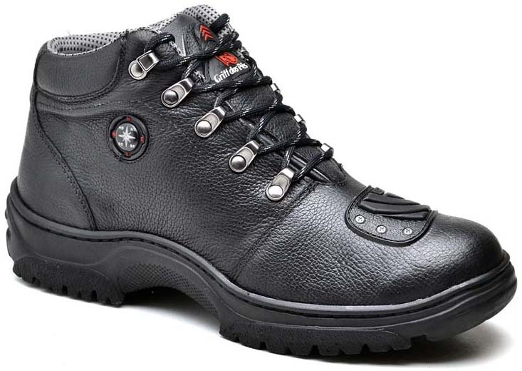 Bota Botina Coturno Masculino Semi Impermeavel Couro Moto - R$ 149,99 em Mercado Livre