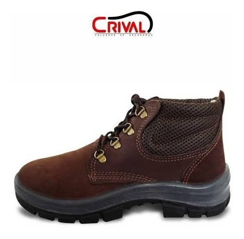 bota botina de segurança crival nobuck cp092