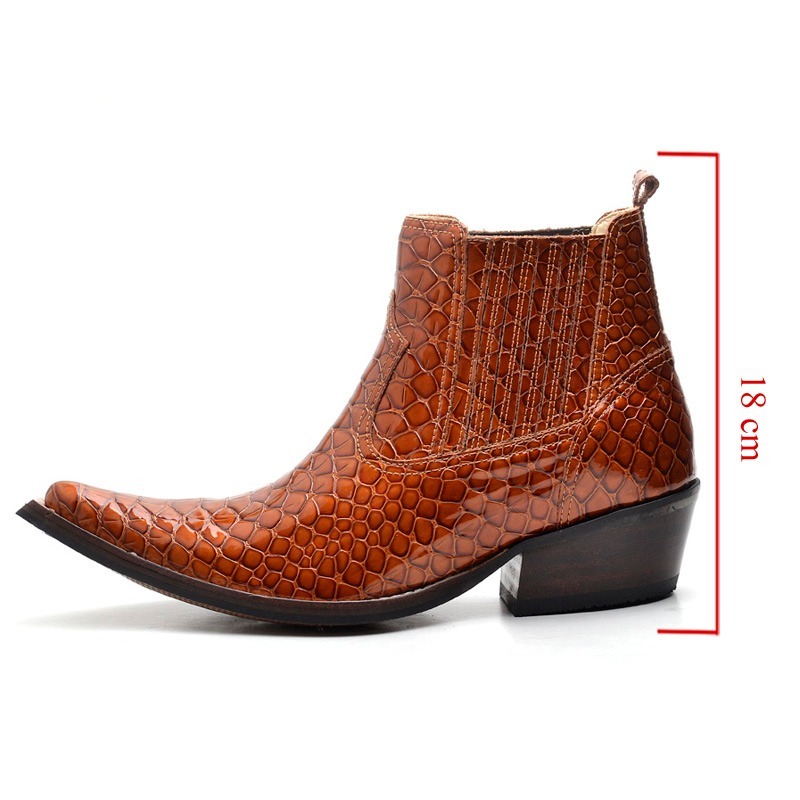 Bota Botina Masculina Fidalgo Couro Rodeio Bico Fino Country - R$ 294,99 em Mercado Livre