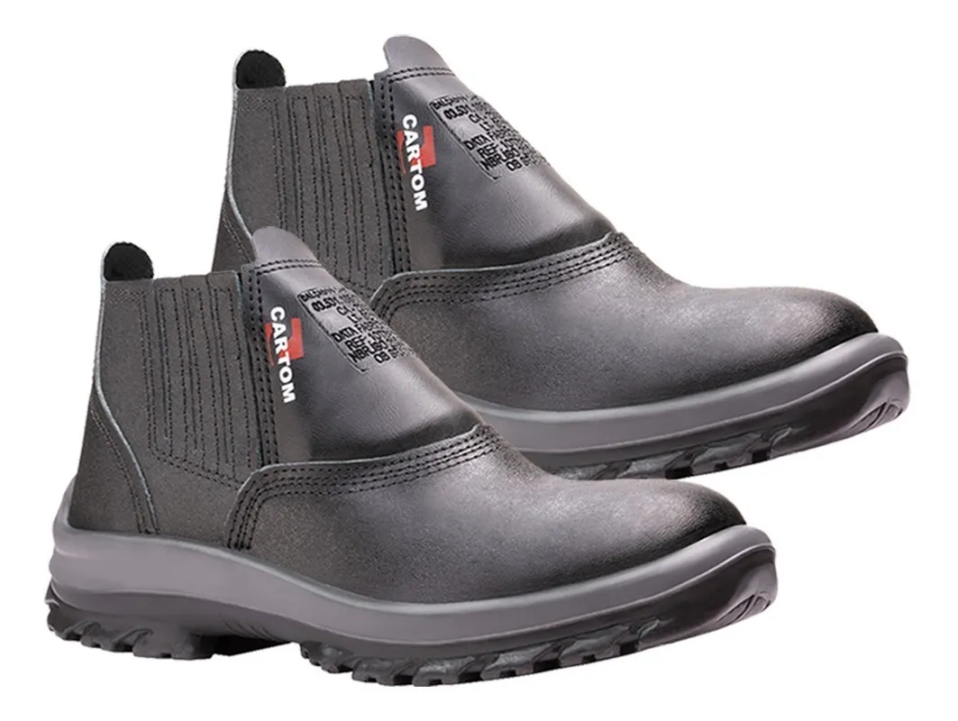 SEULOJAO.COM.BR | Bota Botina Segurança Cartom Bidensidade Pvc Serralheiro - R$ 43,96