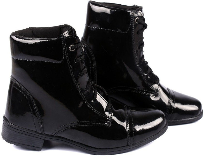 Bota Botinha Verniz Feminina Tratorada Montaria Oferta Frete - R$ 60,88 em Mercado Livre