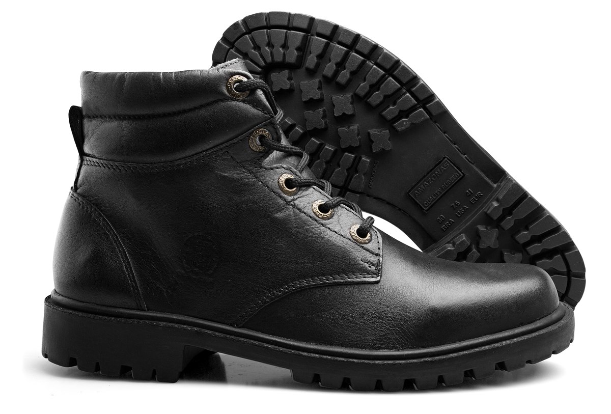 bota cano curto masculina para trabalho