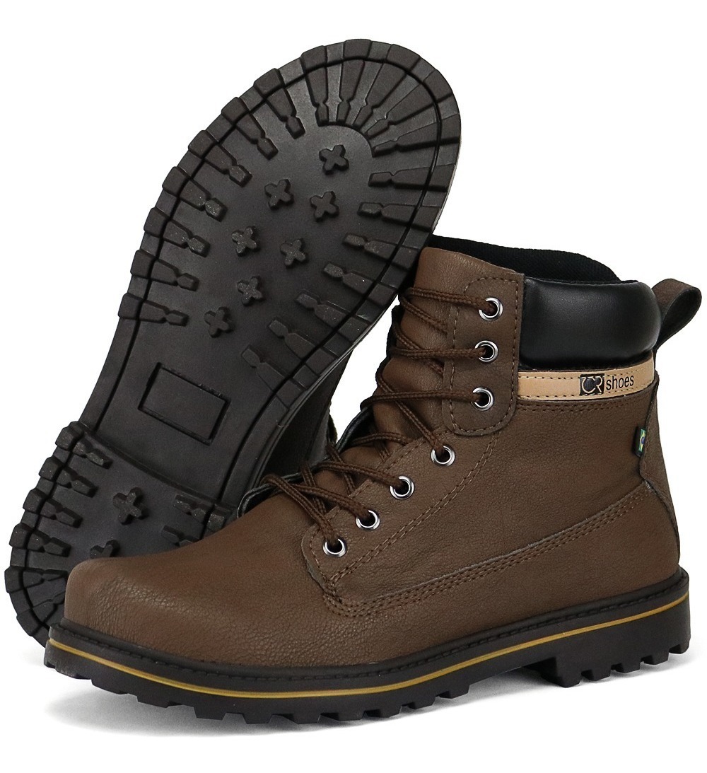 Bota Coturno Boot Adventure Trekking Passeio Cano Médio - R$ 99,90 em Mercado Livre