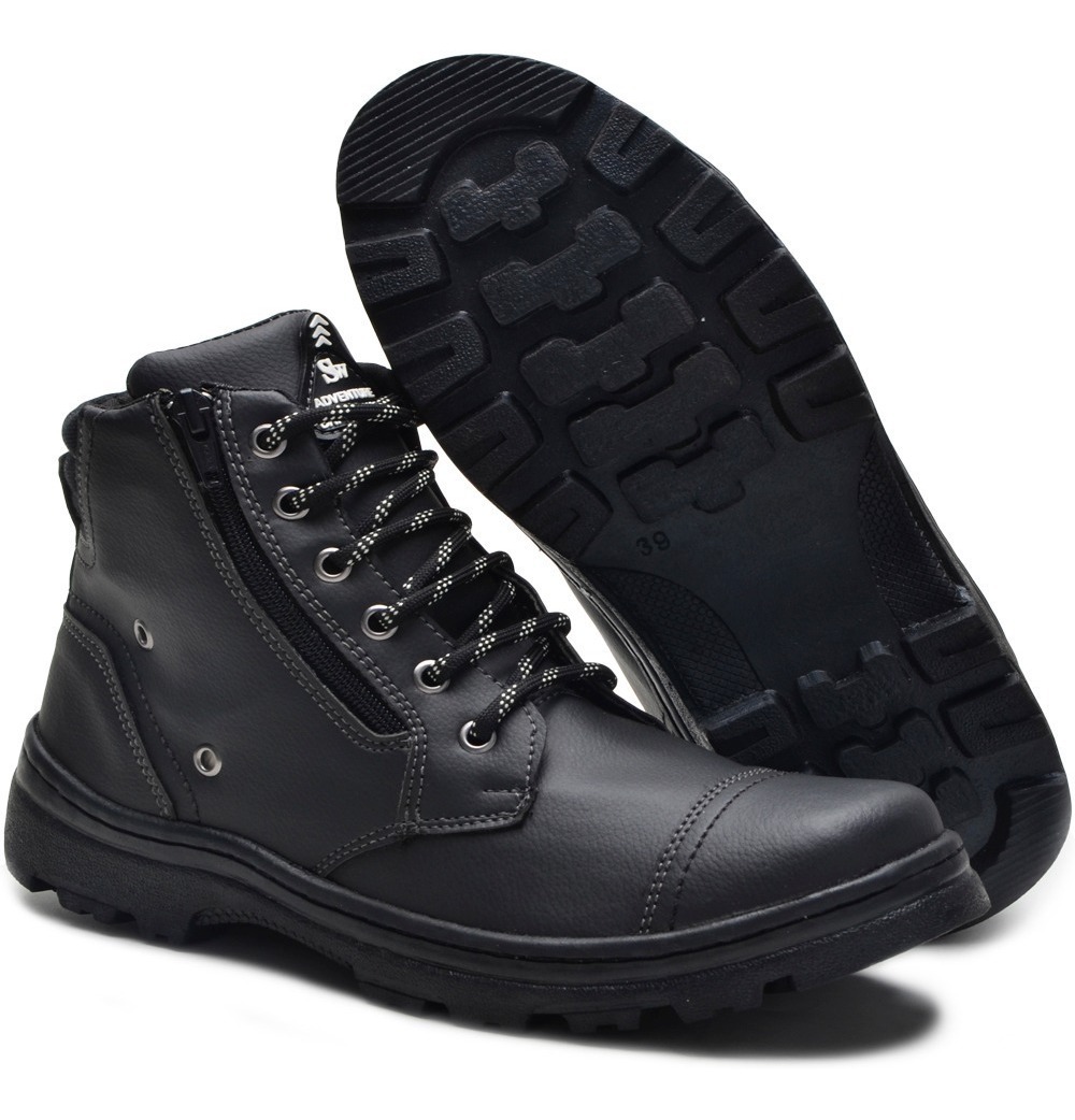 Bota Coturno Estilo Europeu Clássico Sapato Esporte Fino - R$ 69,90 em Mercado Livre