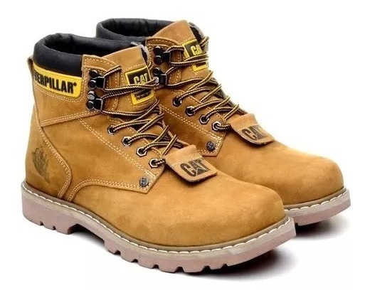 Bota Coturno Masculina Caterpillar 100%couro Original #ref10 - R$ 120,00 em Mercado Livre