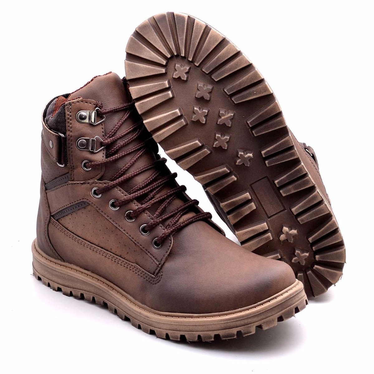 Bota Coturno Masculino Casual Esportivo Adventur Cano Médio - R$ 84,90 em Mercado Livre