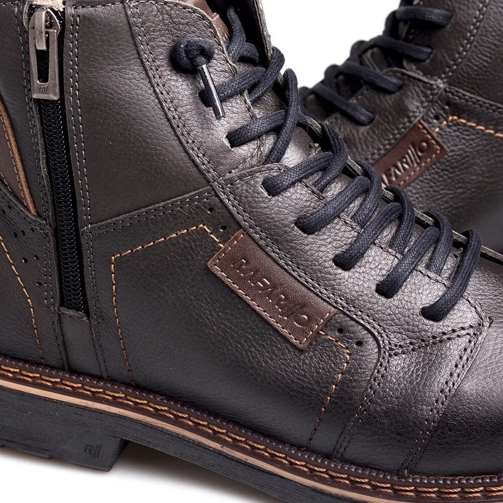 Bota Coturno Masculino Rafarillo Alth Aumenta Altura Couro - R$ 249,00 em Mercado Livre