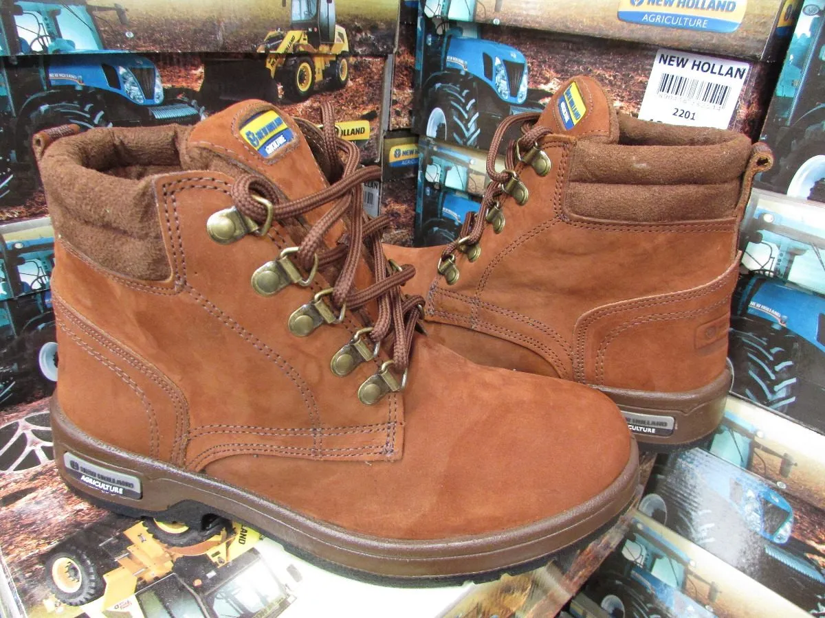 bota new holland marrom