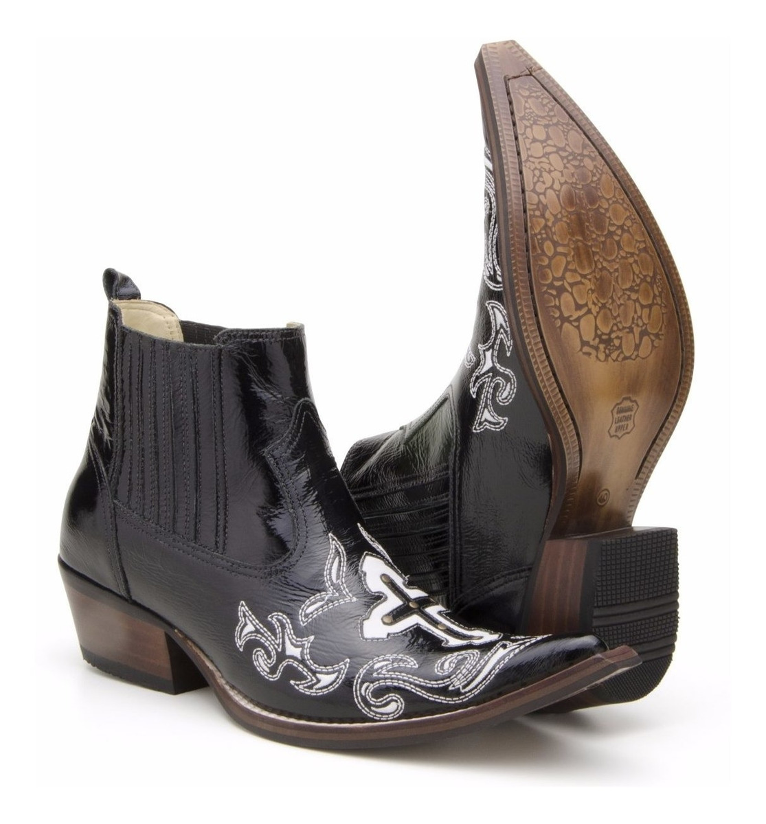 Bota Country Masculina Botina Bico Fino João Carreiro - R$ 267,90 em Mercado Livre