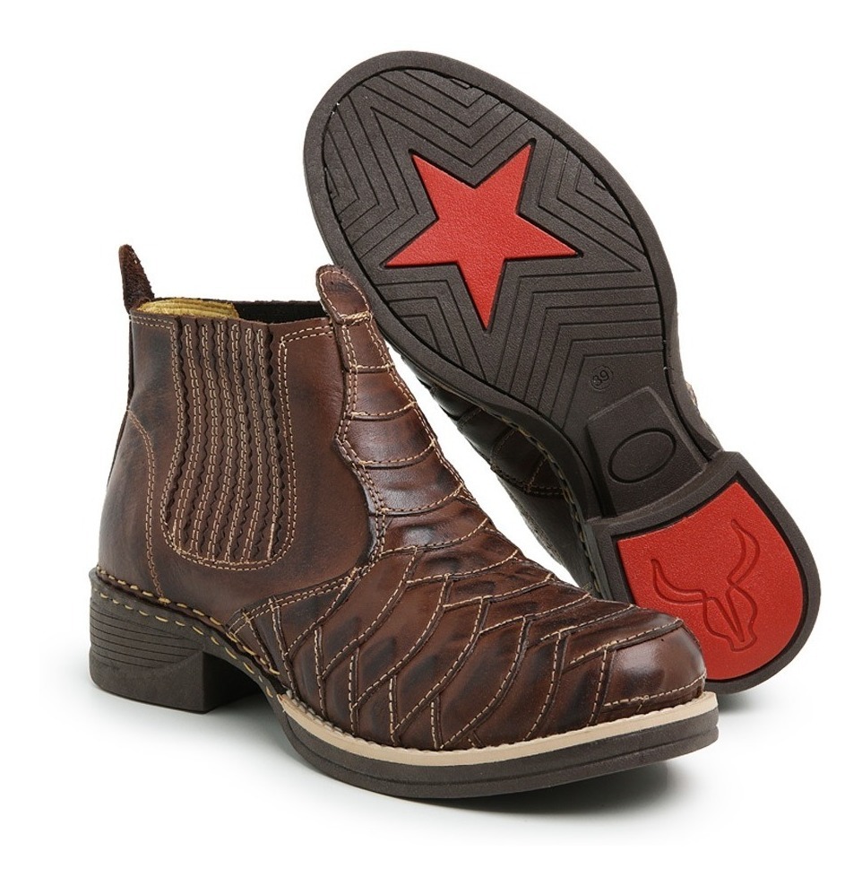 bota country masculina escamada