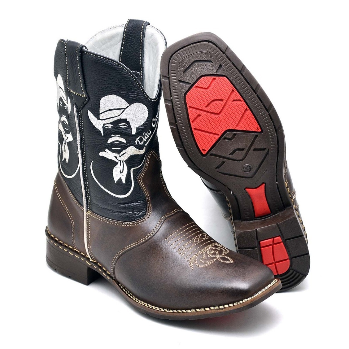 Bota Country Masculina Texana 100% Couro - Mega Promoção Top - R$ 199,90 em Mercado Livre