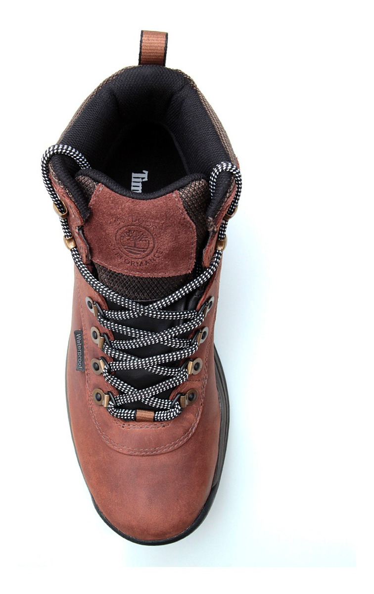 bota couro timberland mid wp marrom