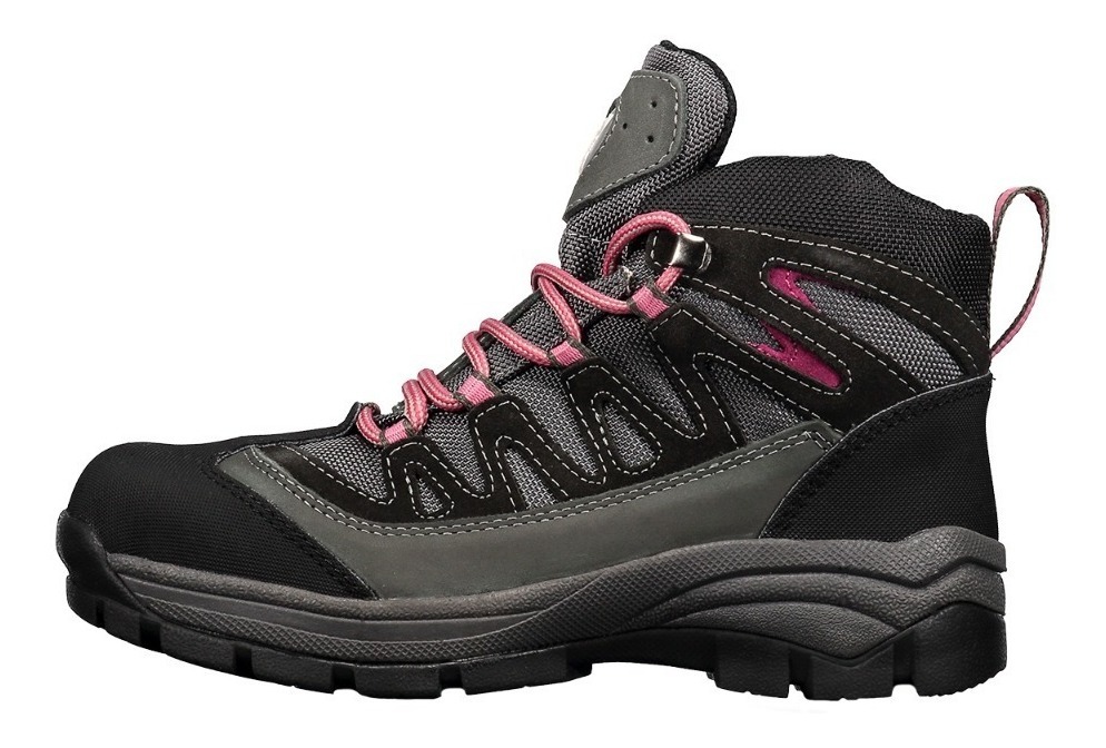 Bota De Seguridad Industrial Berrendo 362 Gris-fucsia Dama - $ 1,333.00