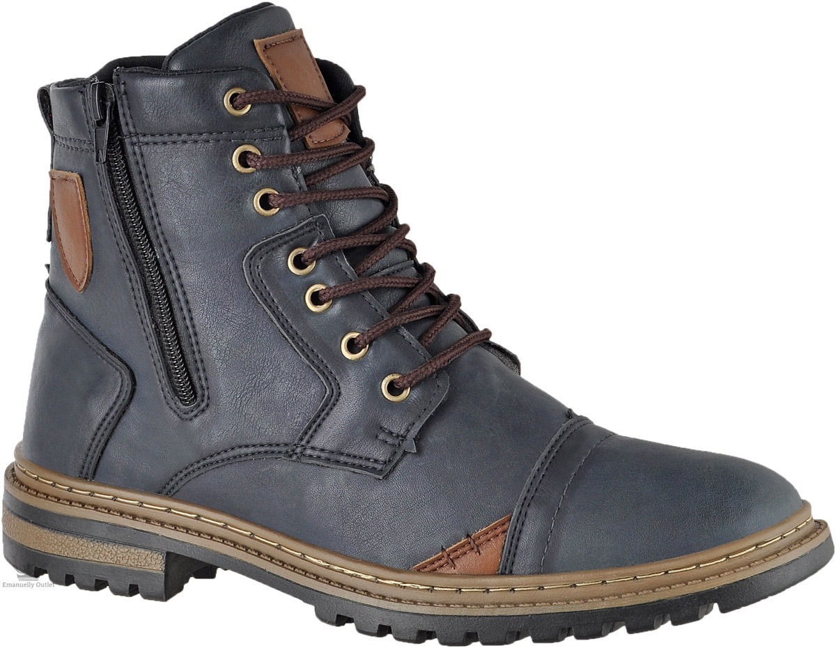 Bota Ecológico Coturno Casual Masculino Botinha Oxford - R$ 59,00 em Mercado Livre