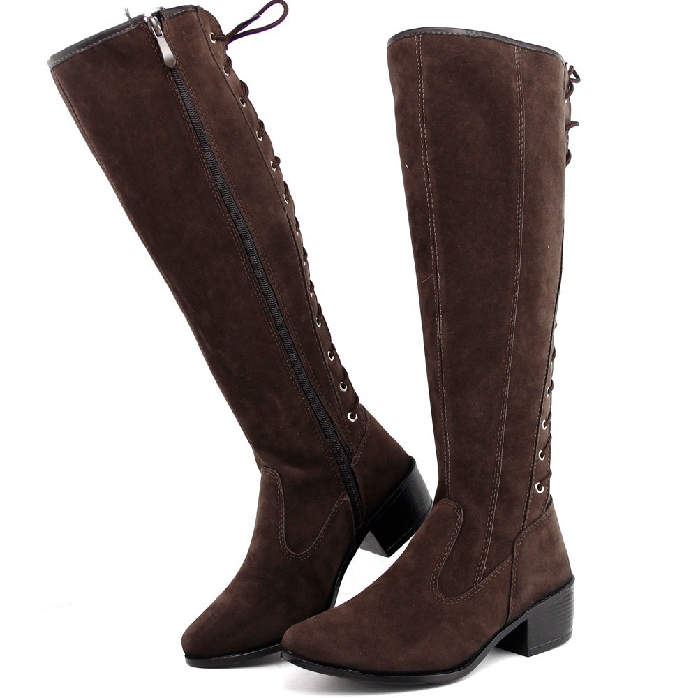 botas femininas cano longo salto alto