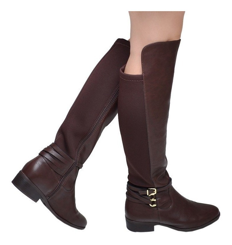 botas femininas cano longo marrom