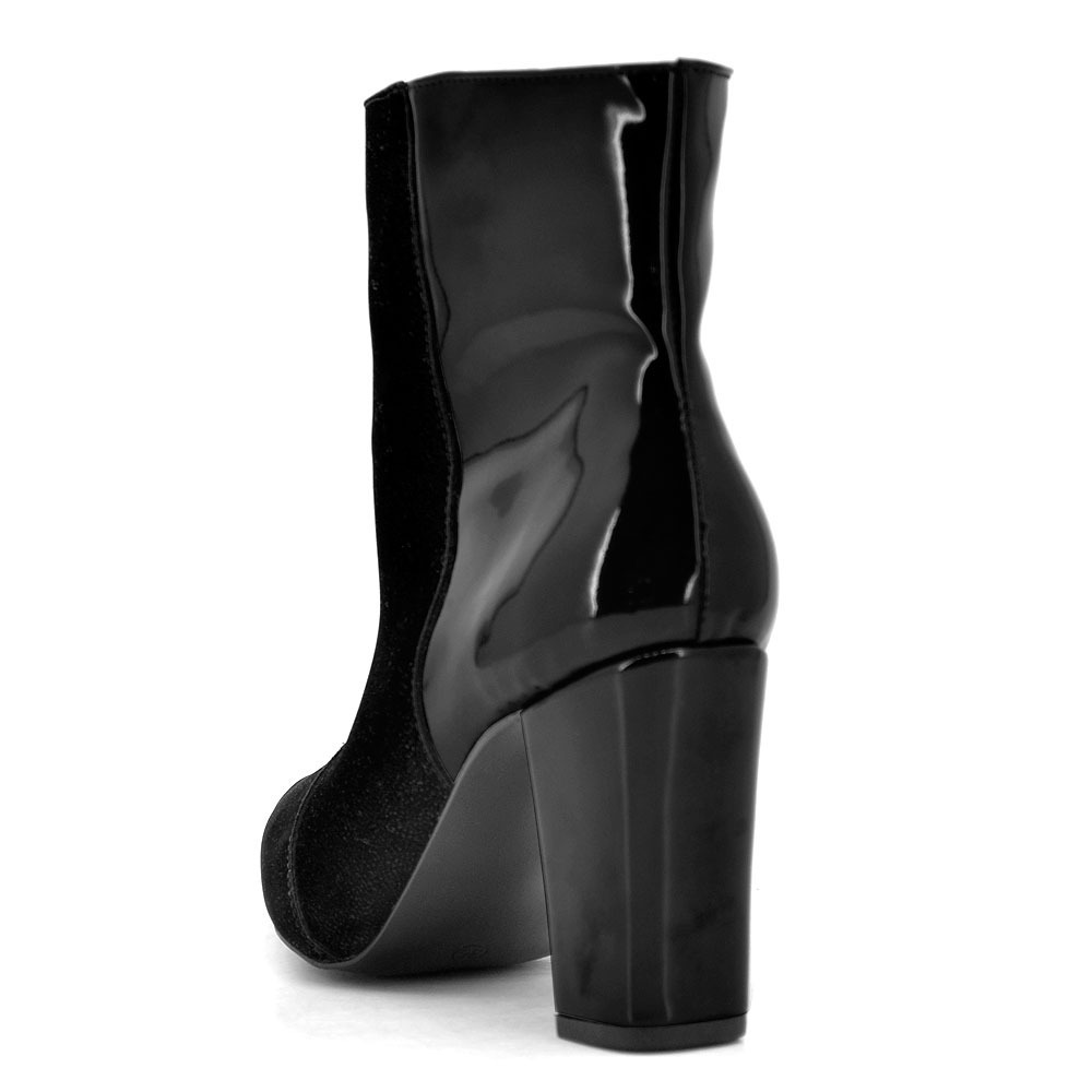 Bota Feminina Coturno Cano Baixo Preta Estilo Arezzo Schutz - R$ 249,90 em Mercado Livre