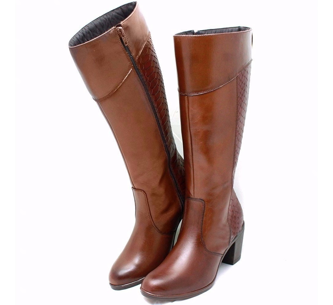 Bota Feminina Em Couro Legitimo Direto Fabrica Frete Gratis - R$ 207,85 em Mercado Livre