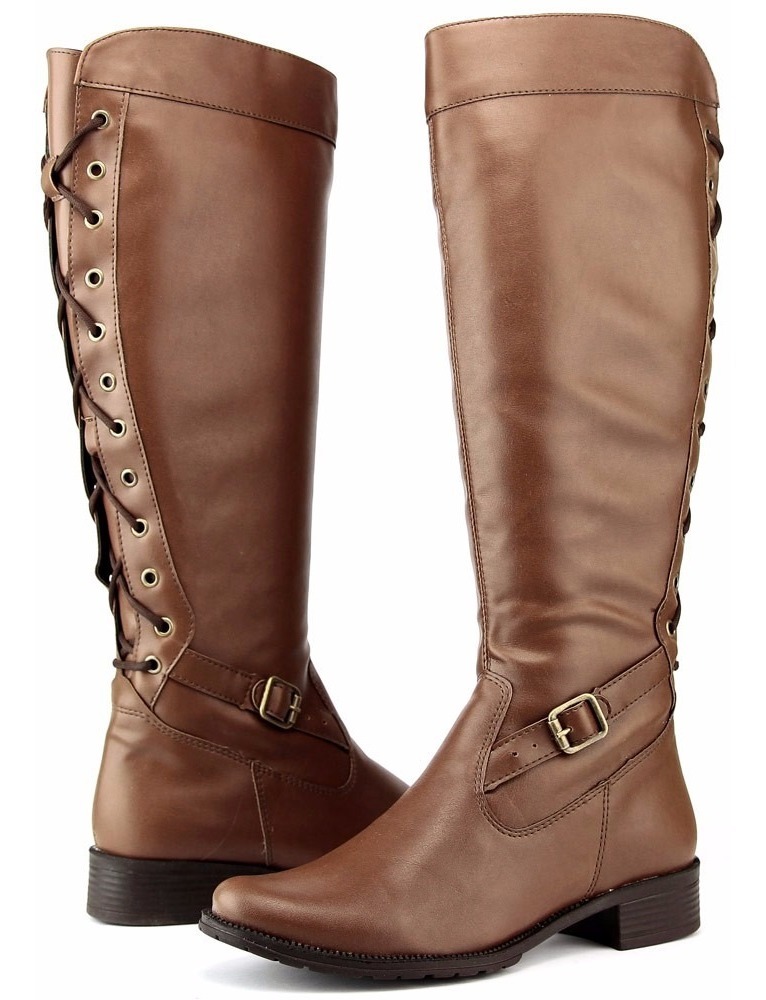 As Melhores Marcas De Botas Femininas Bota Feminina Montaria Cano Alto Longo Over Ziper Franca - R$ 120,00 em