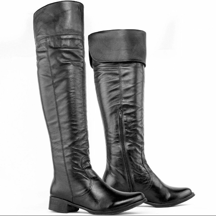 botas de couro legitimo feminina mercado livre